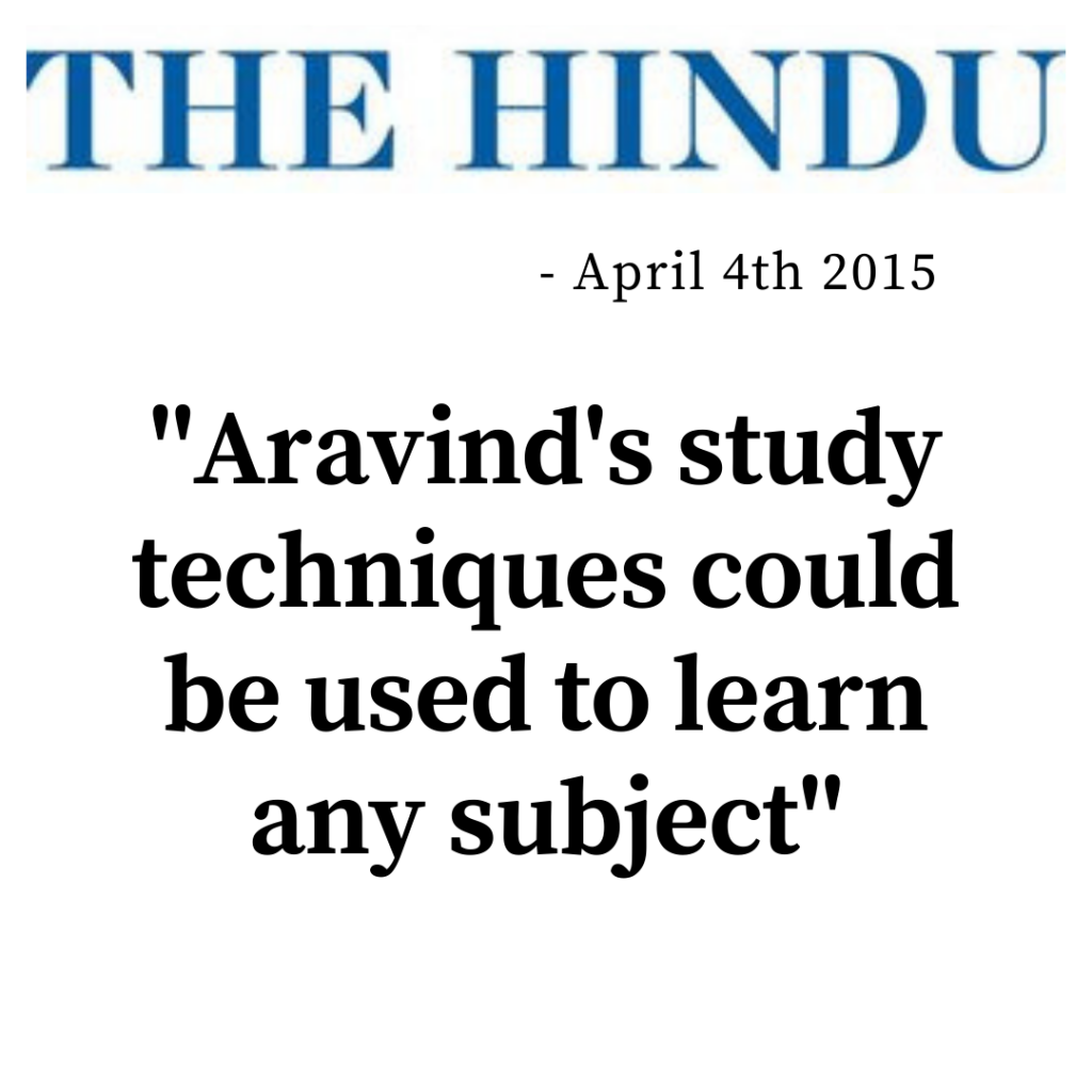 Press mention about Aravind Pasupathy